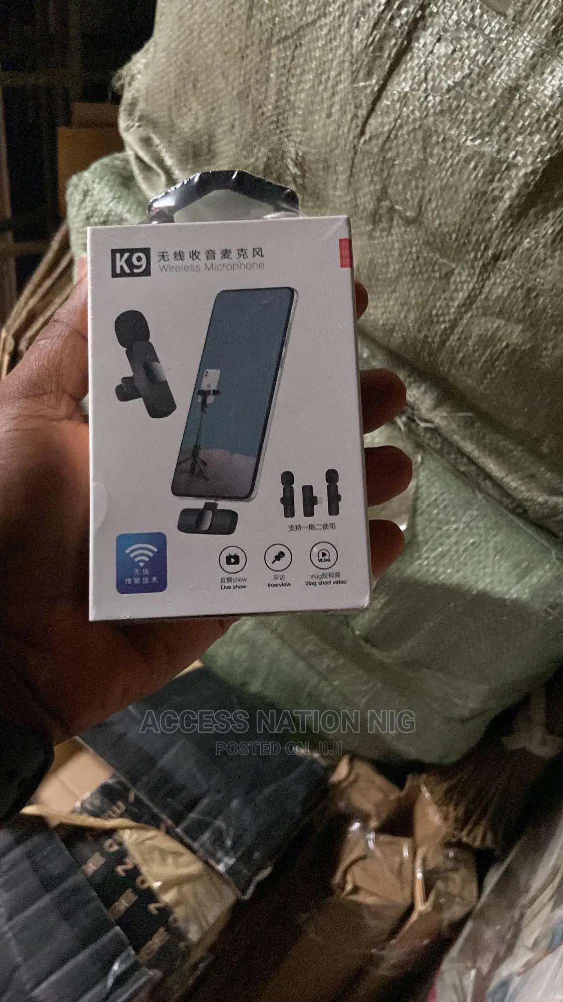 K9 2in1 Lavalier Microphone For Audio And Video Recording Ip