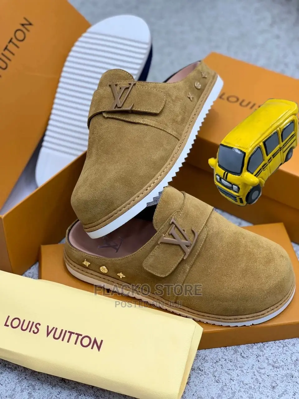 Original Louis Vuitton Half Shoes for Men Available