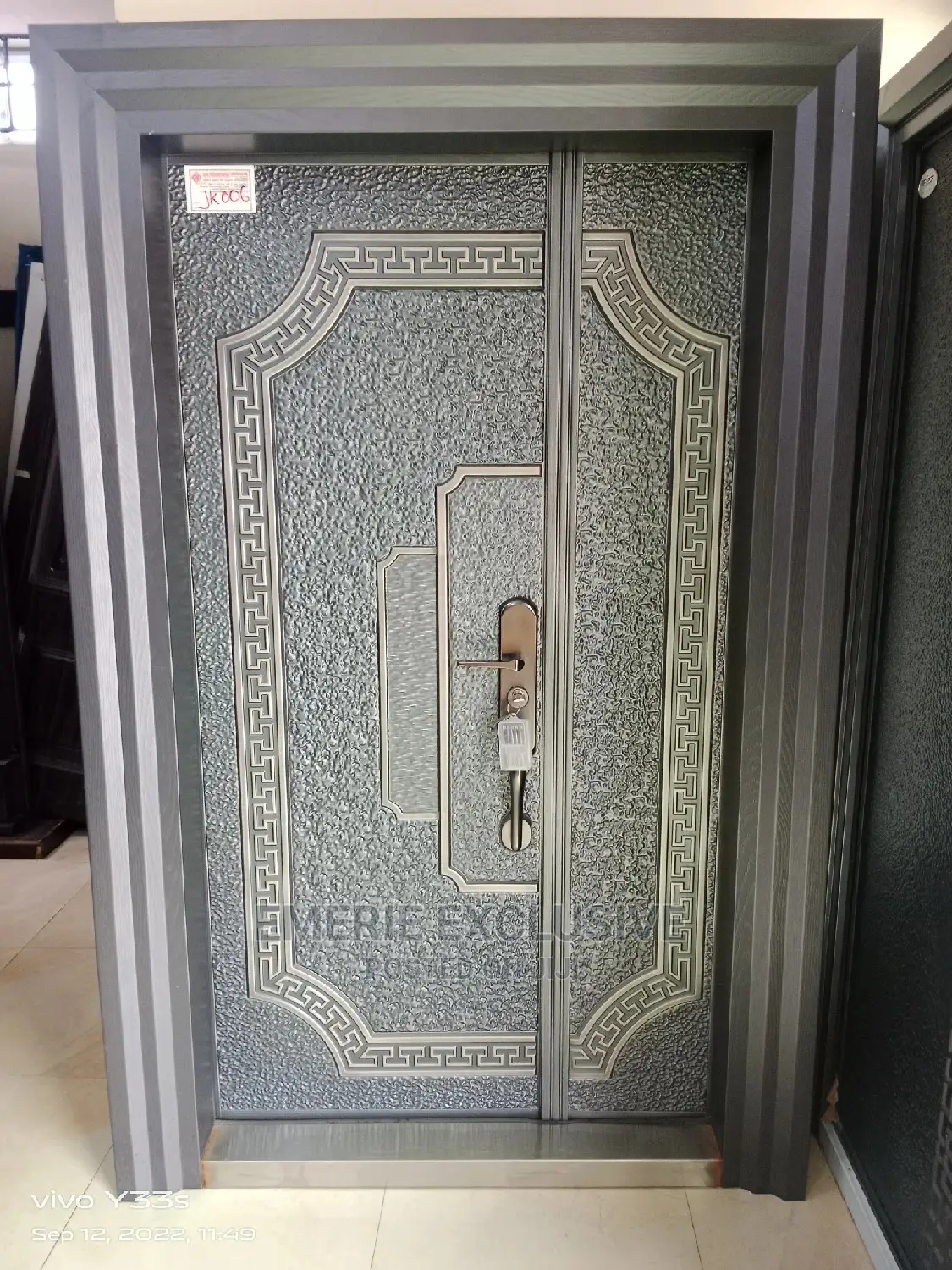 4ft 9inches Frame Semi Casted Security Entrance Copper Door