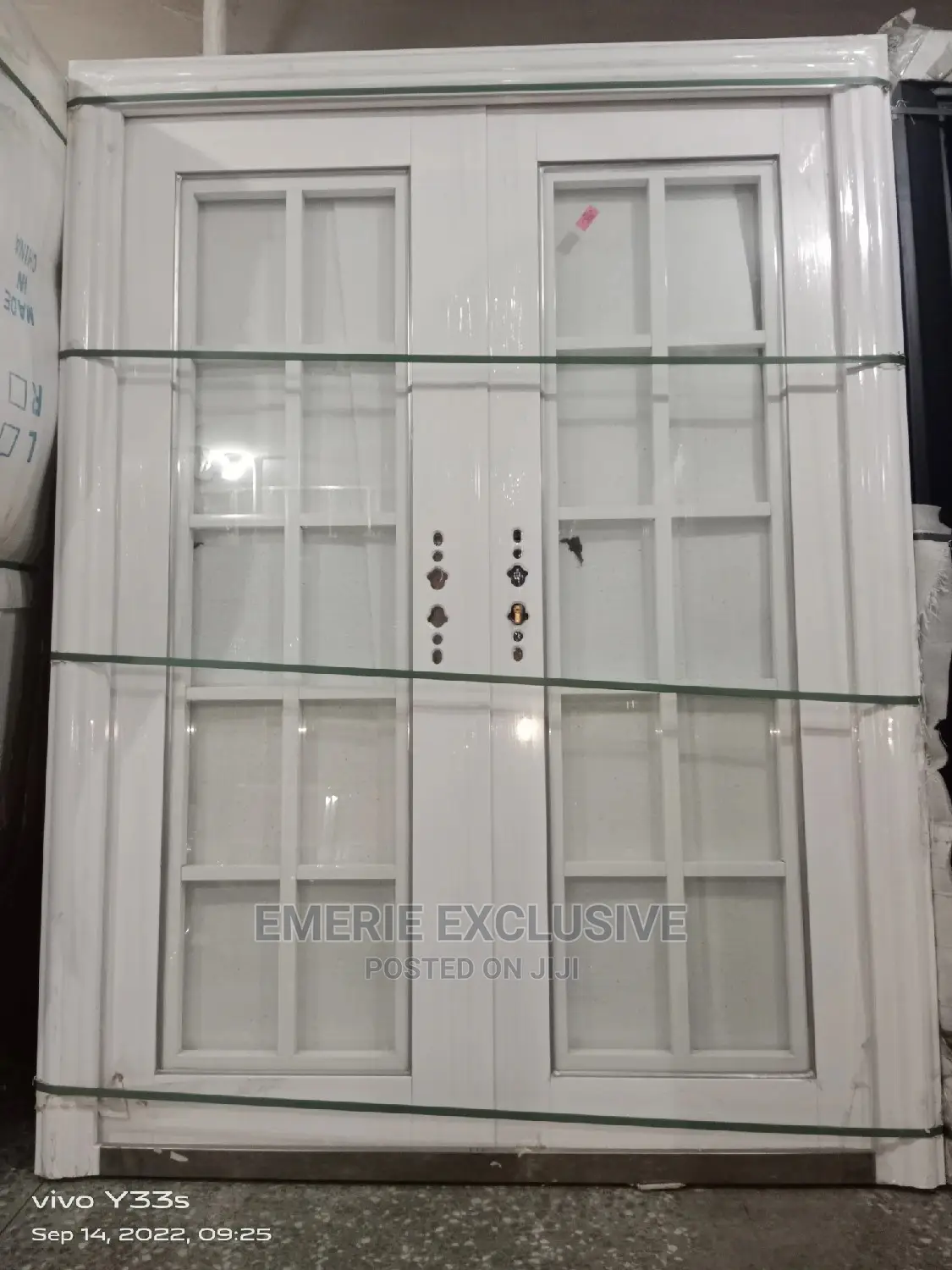 5ft Copper Steel Glass Door With Royal Handle