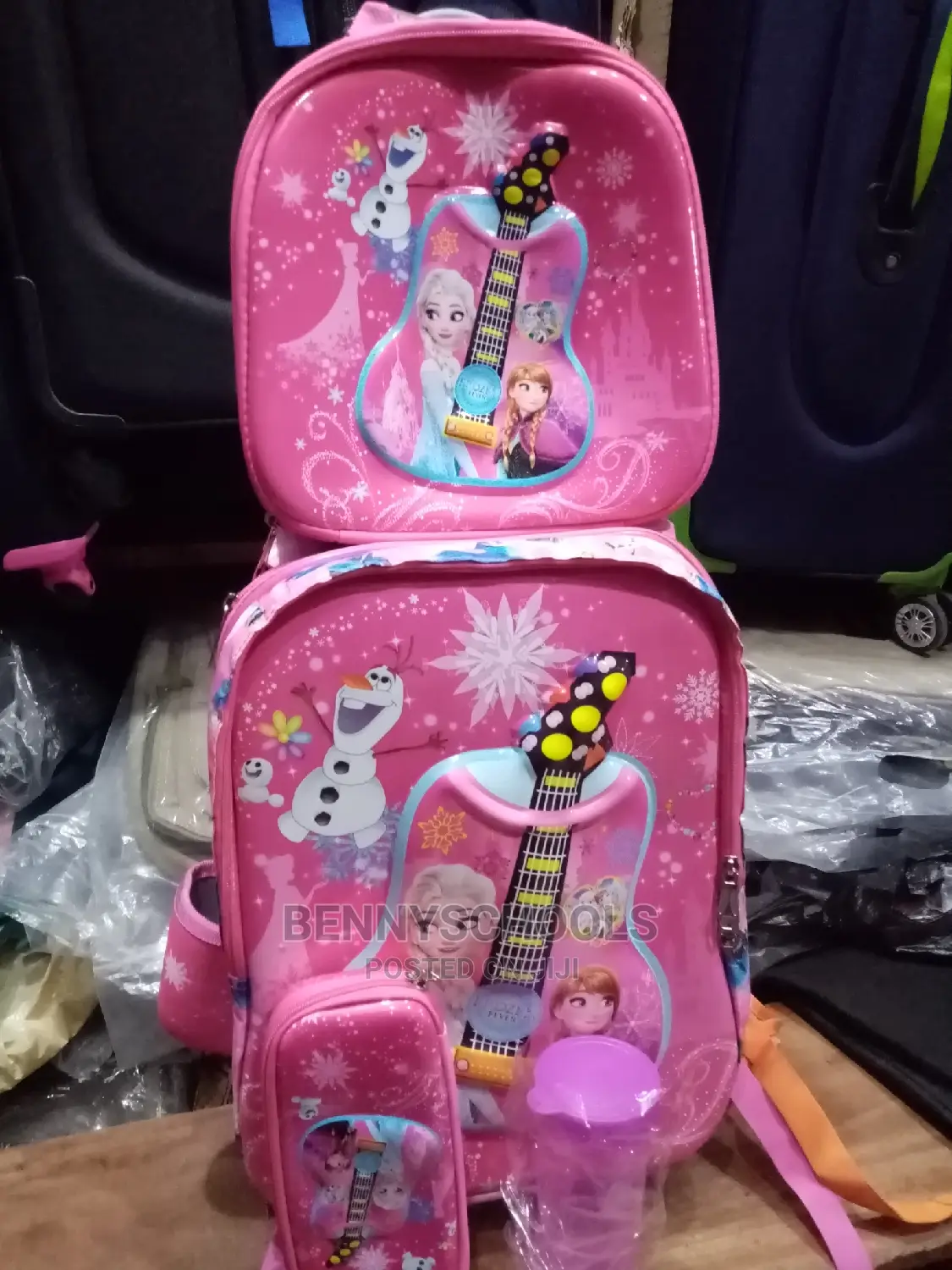 Frozen Character Set of 4 Kids Children's Trolley School Bag