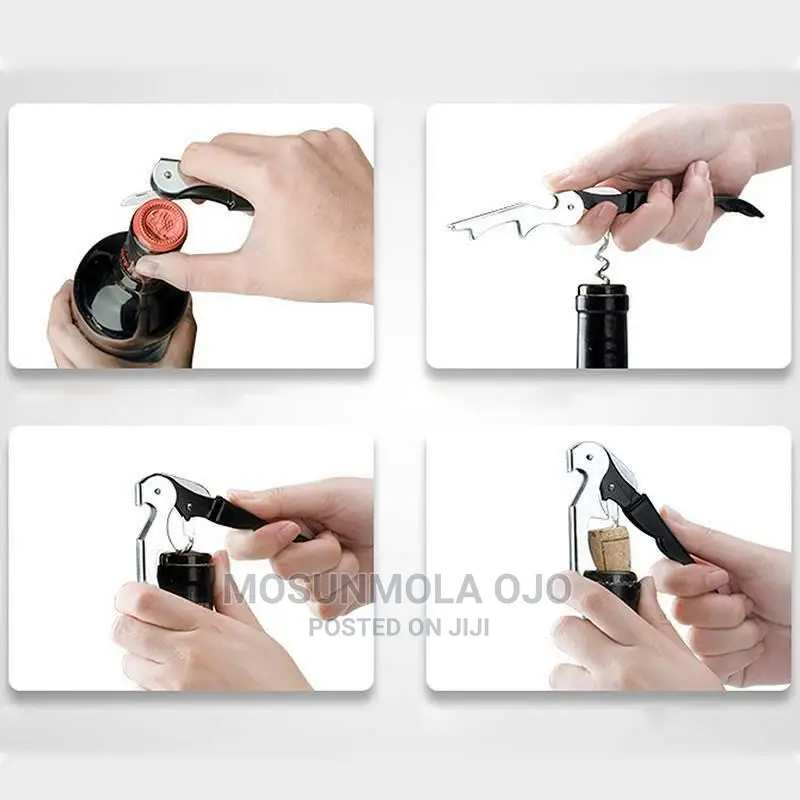 Stainless Steel Cork Screw Multifunction Wine Cap Opener