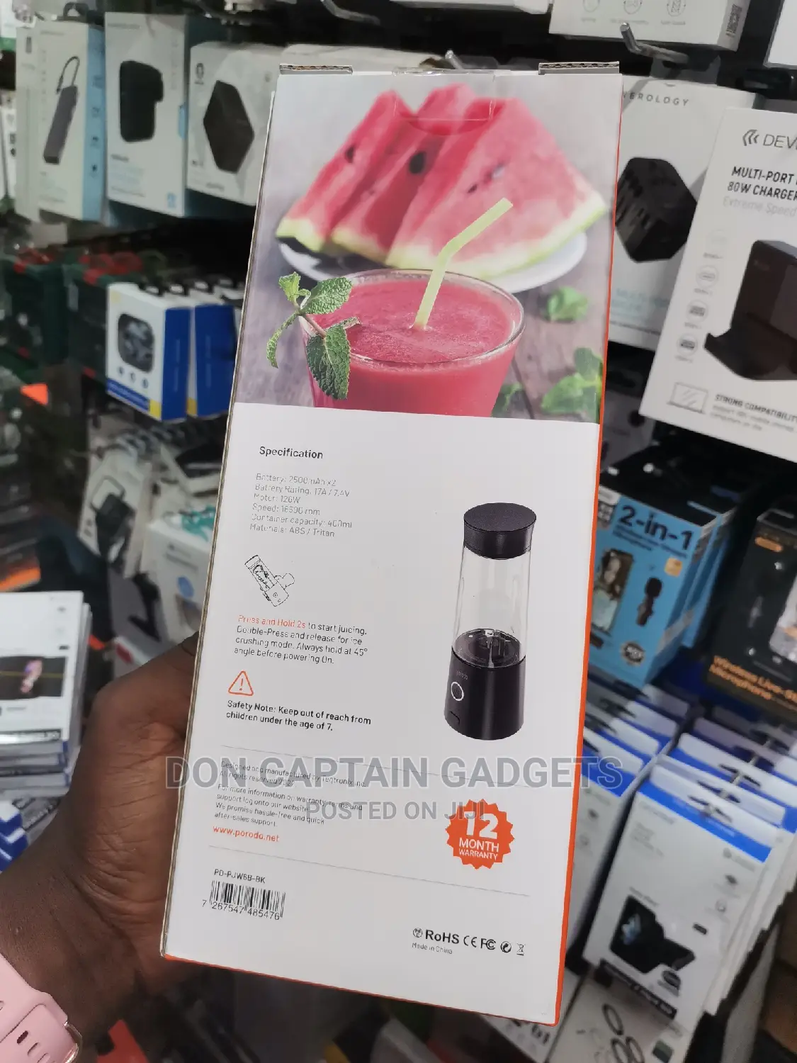Juice Blender / Rechargeable Juicer Grinder