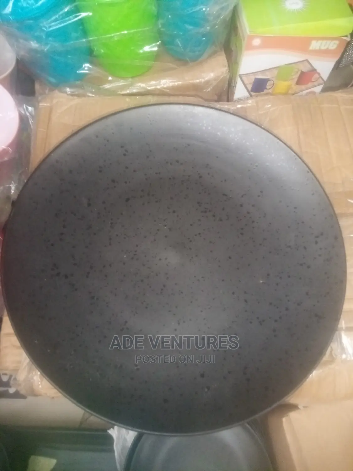 Black American Dinner Plate 12 Pieces