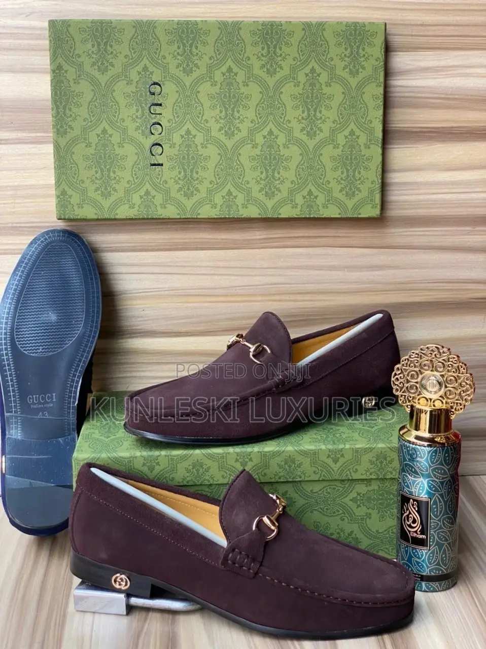 Original Gucci Men Loafers Shoe Collections Available