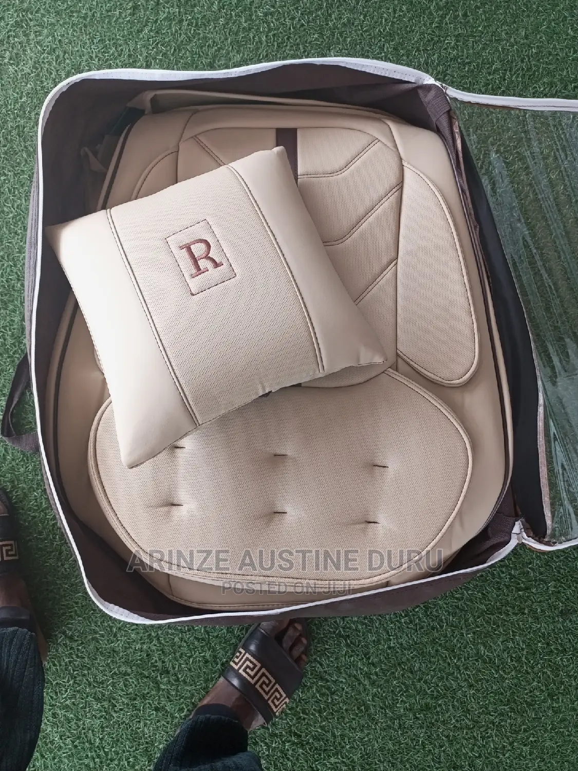 Foreign Seat Cover Cream Color