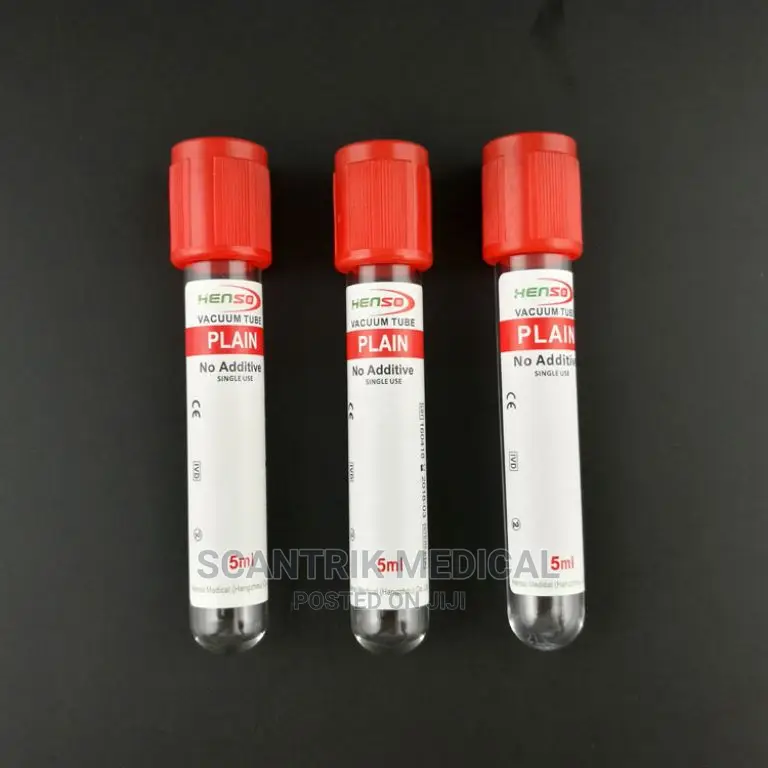 Portable Blood Collection Tubes Plain for Laboratory