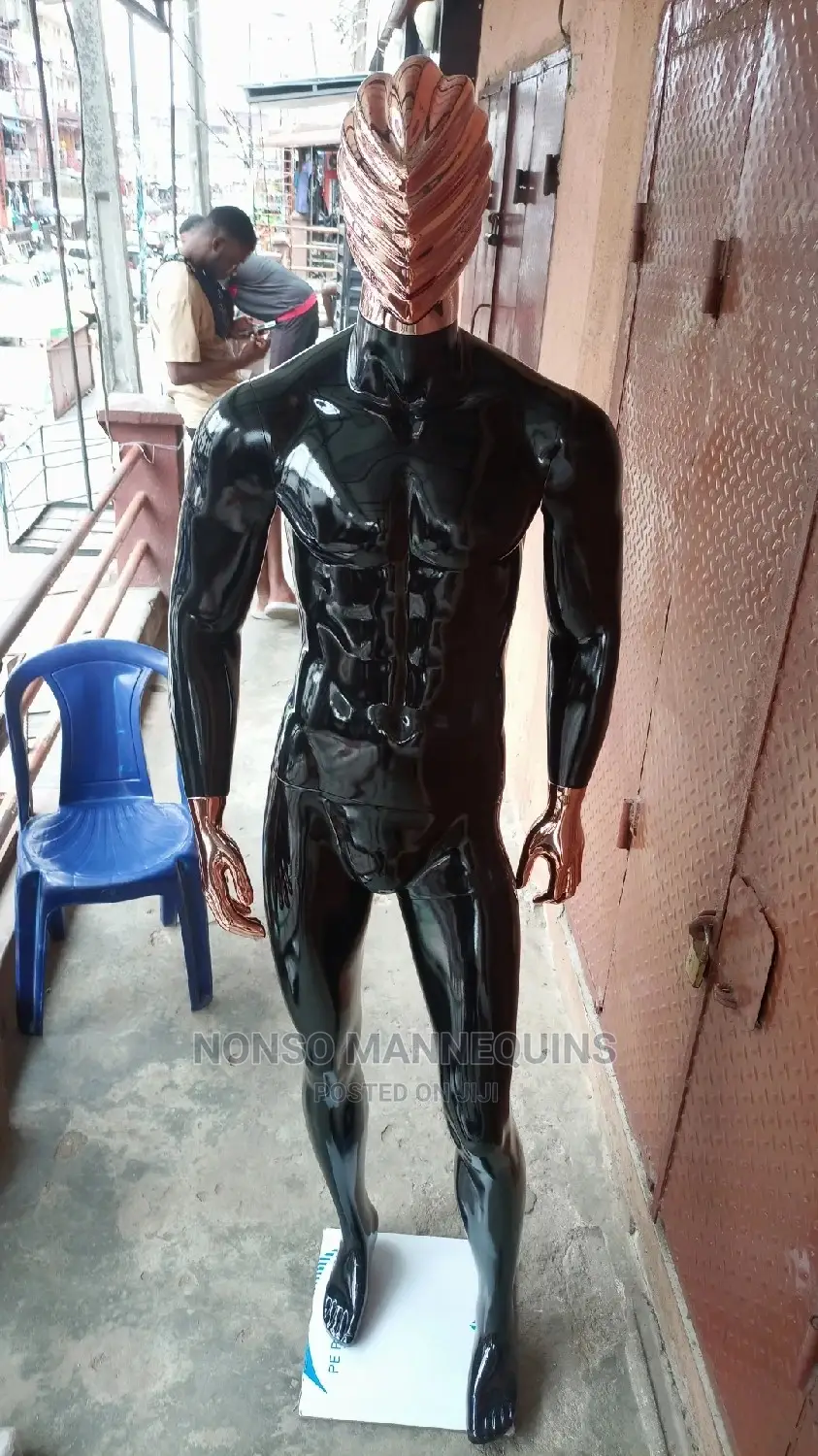 Huge Male Fibre Black N Rose Gold Male Display Mannequin