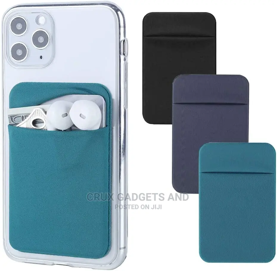 Lycra Phone Wallet Stick on Credit Card Holder