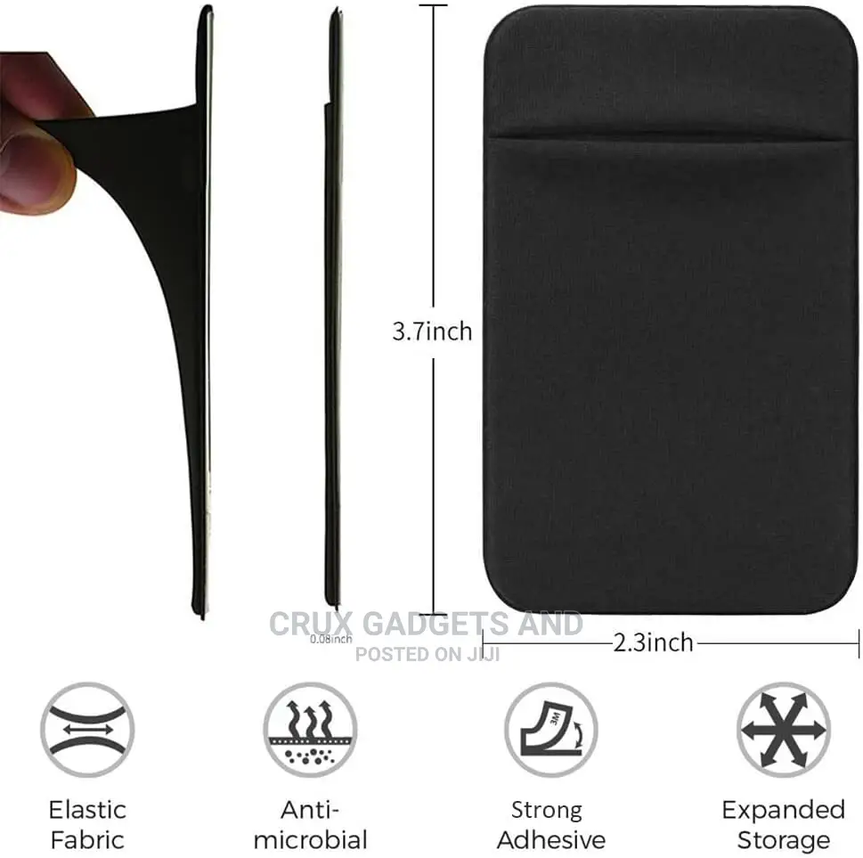 Lycra Phone Wallet Stick on Credit Card Holder