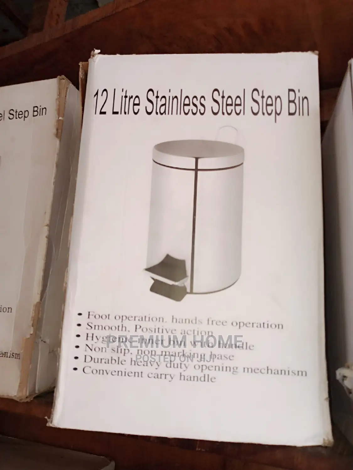 12 Litres Stainless Steel Pedal Bin