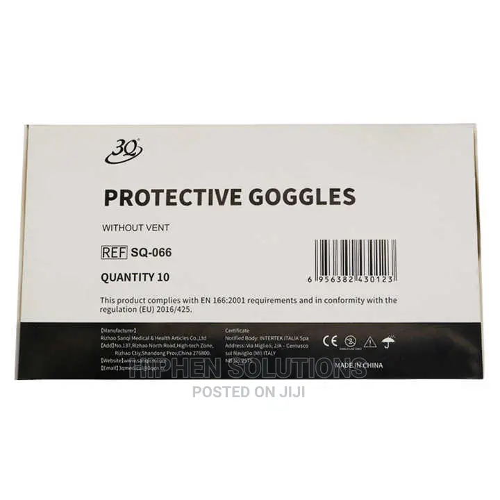 Comfortable to Wear Safety Goggle