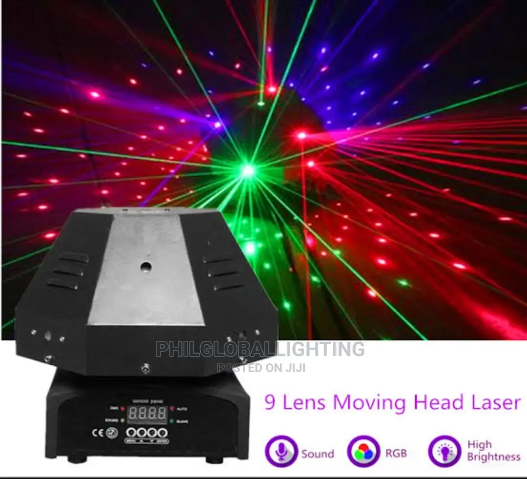 9lens Moving Head Laser