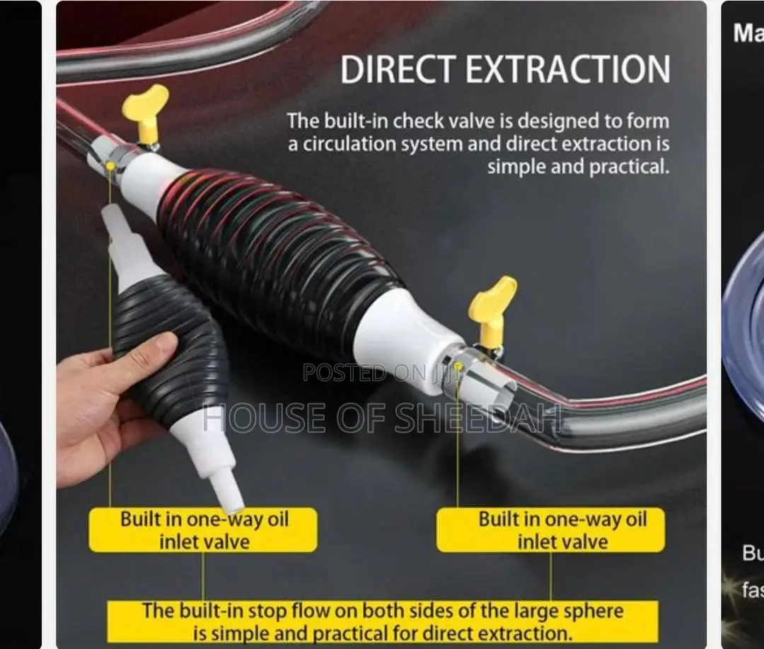 Car Fuel Tank Sucker Liquid Fuel Oil Transfer Pump,2m.