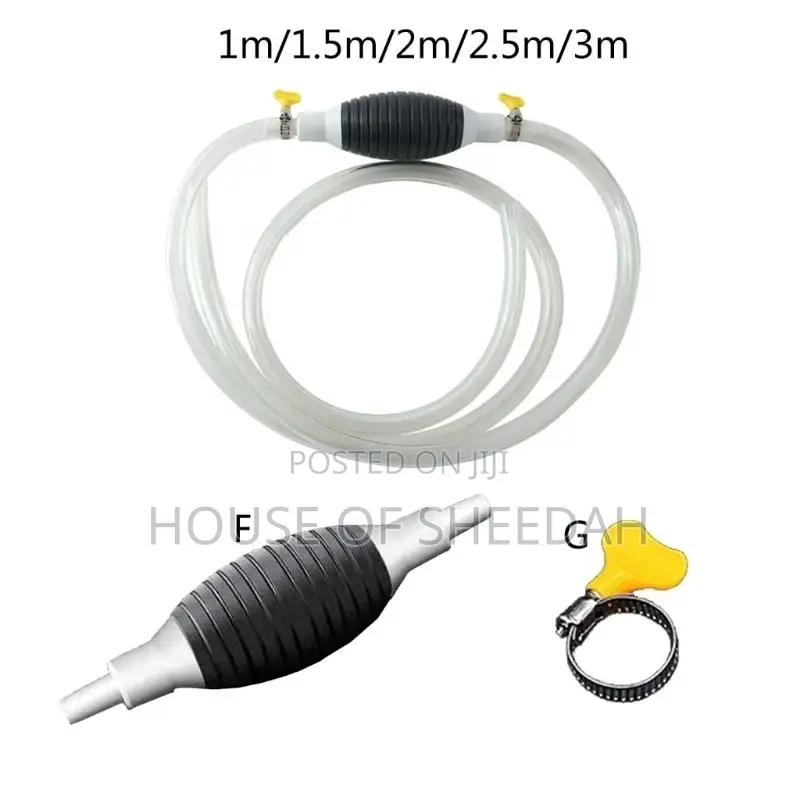 Car Fuel Tank Sucker Liquid Fuel Oil Transfer Pump,2m.