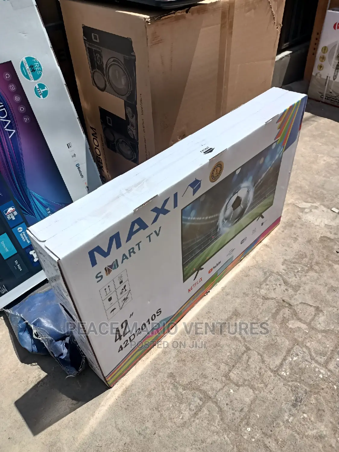 Original Maxi 42" Smartv With 100%Picture Quality 2years Wat