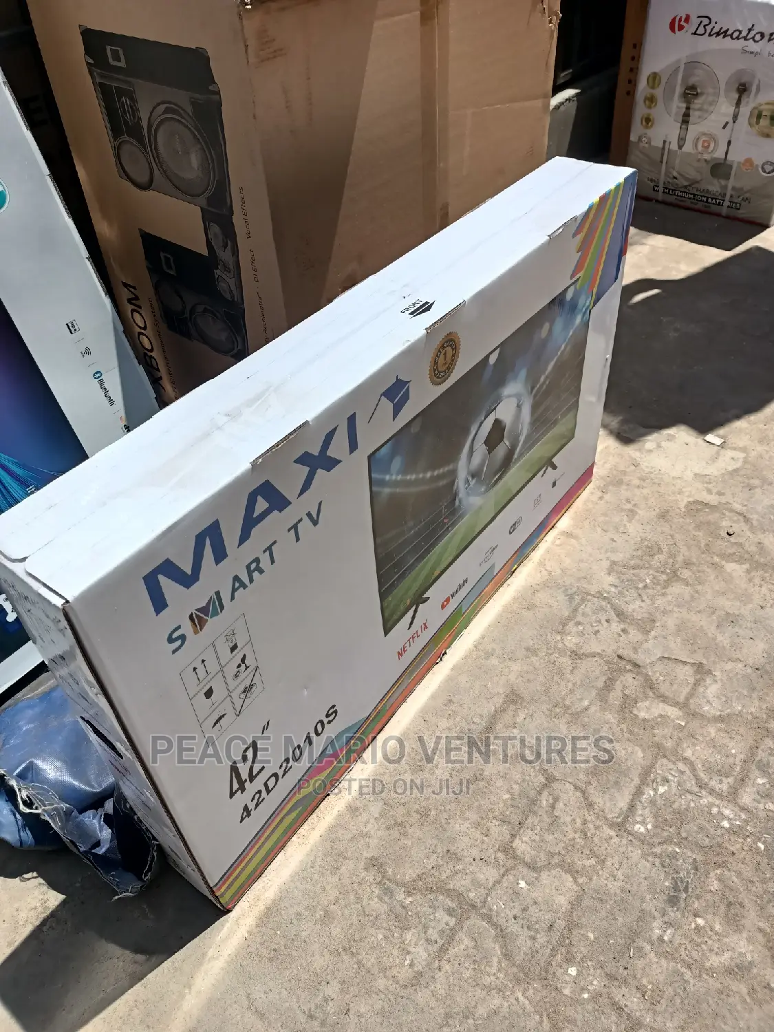 Original Maxi 42" Smartv With 100%Picture Quality 2years Wat