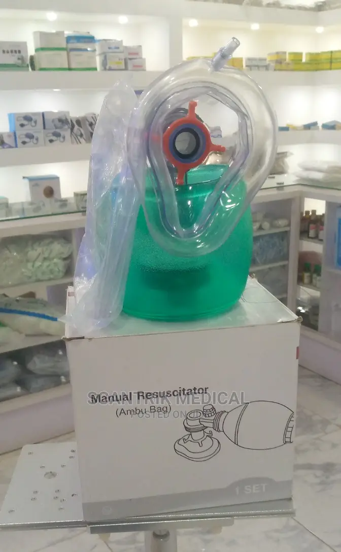 Manual Resuscitator Child Ambu Bag Oxygen Tube Simple First