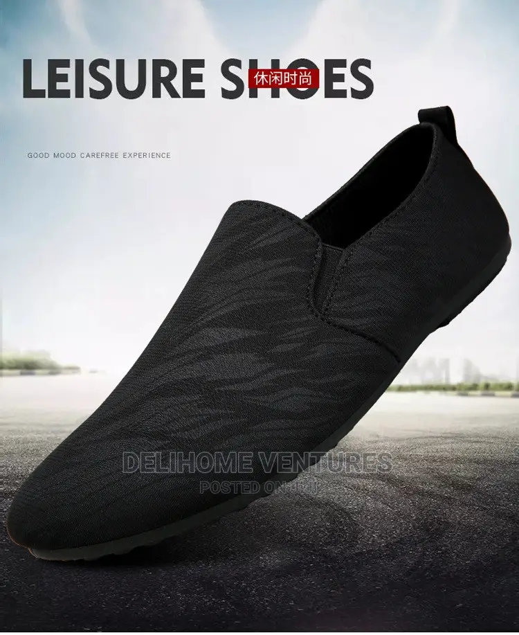 Men's Casual Loafers Shoes -Black