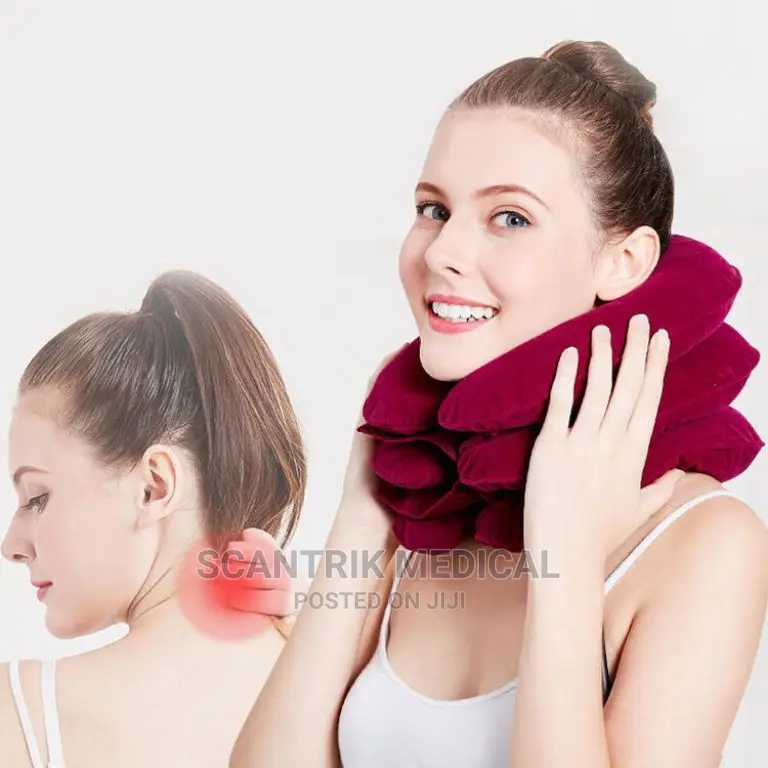 Inflatable Cervical Traction Collar Device for Neck Pain