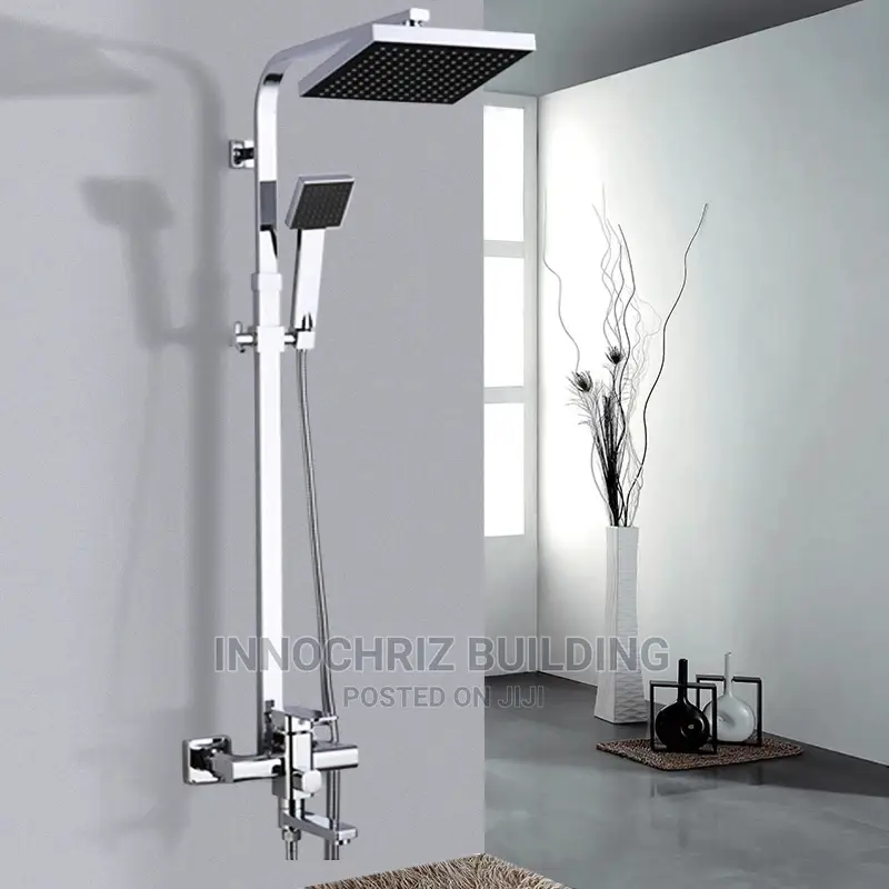 Chrome Square Shower
