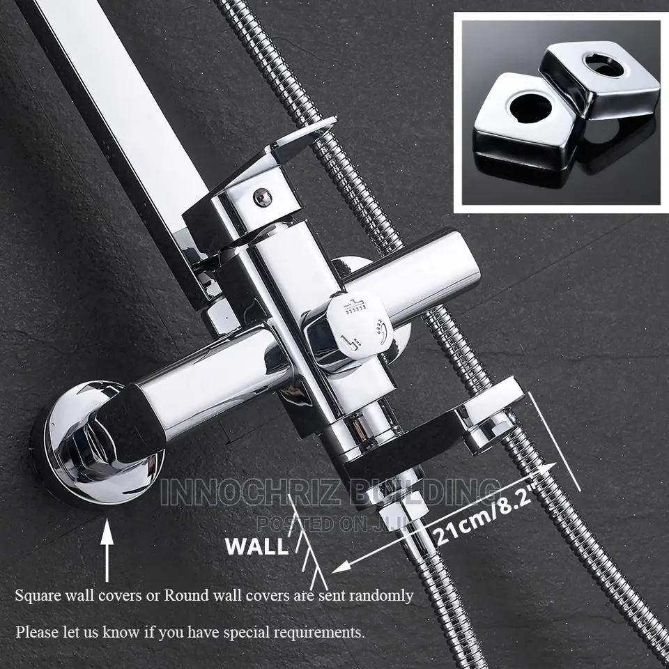 Chrome Square Shower