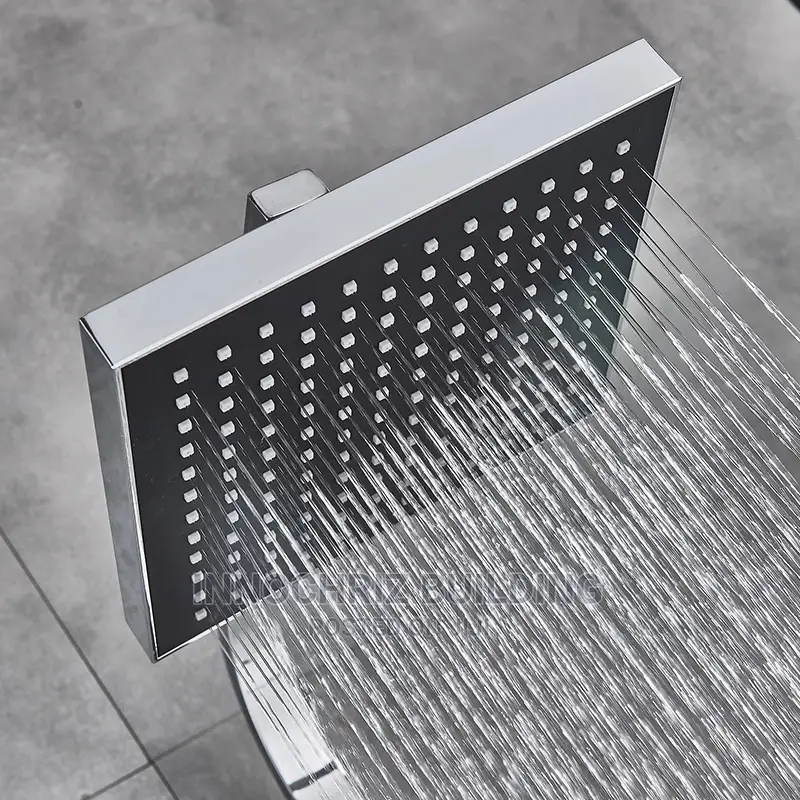 Chrome Square Shower