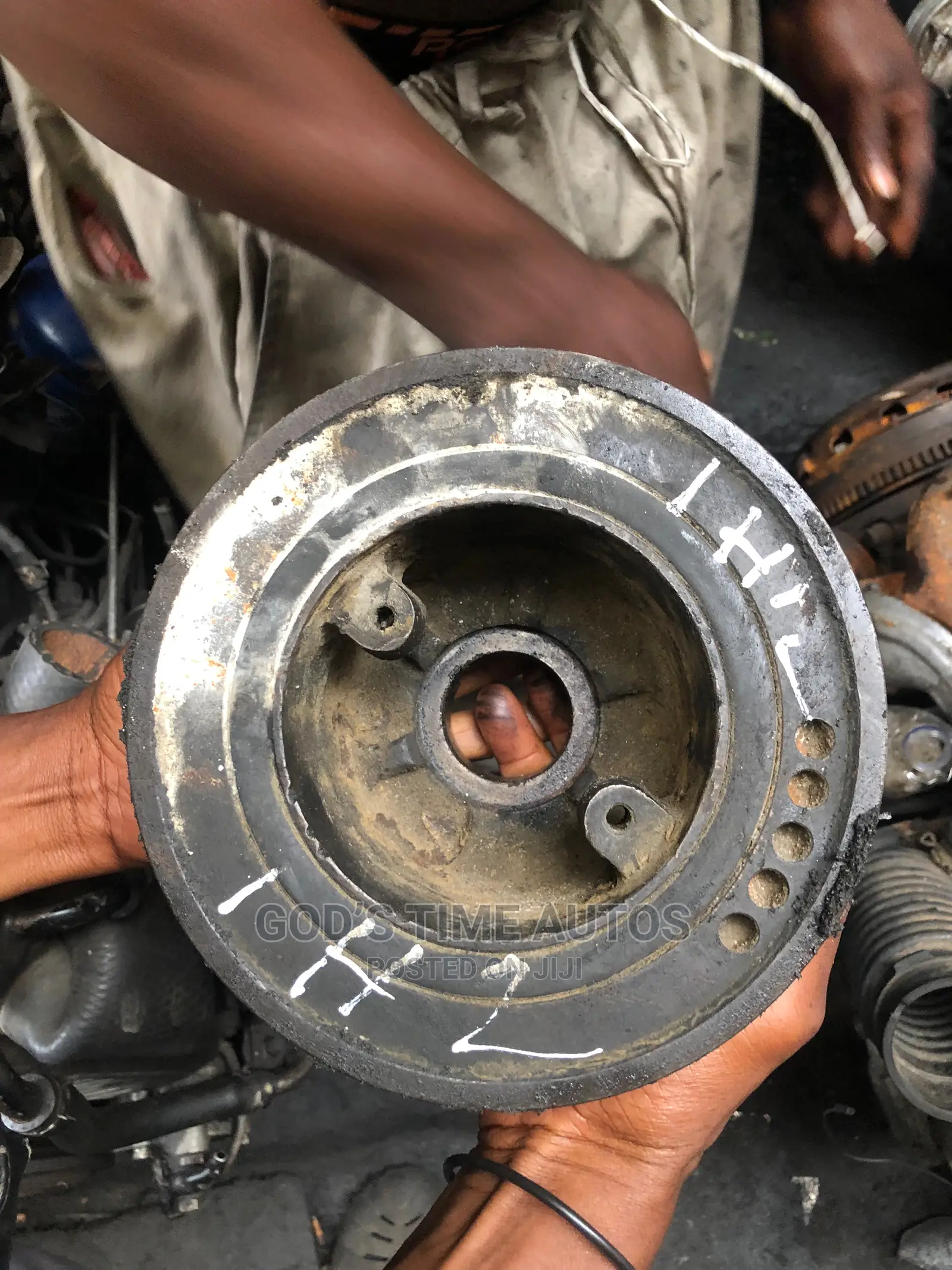 Toyota 1HZ Engine Crankshaft Pulley
