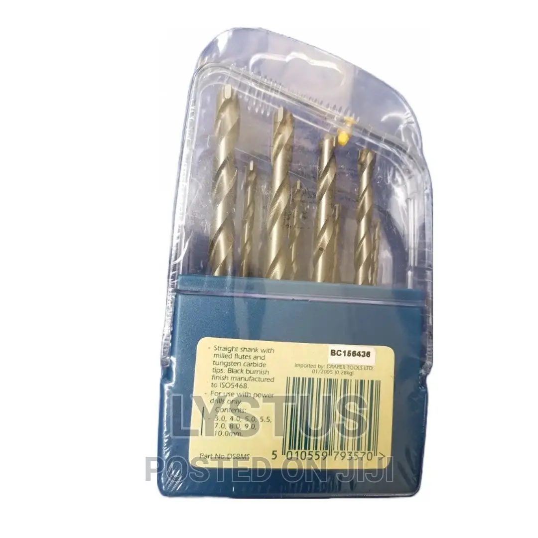 Draper Expert DS8M5 8 Piece Masonry Drill Bits Set, 3mm – 10