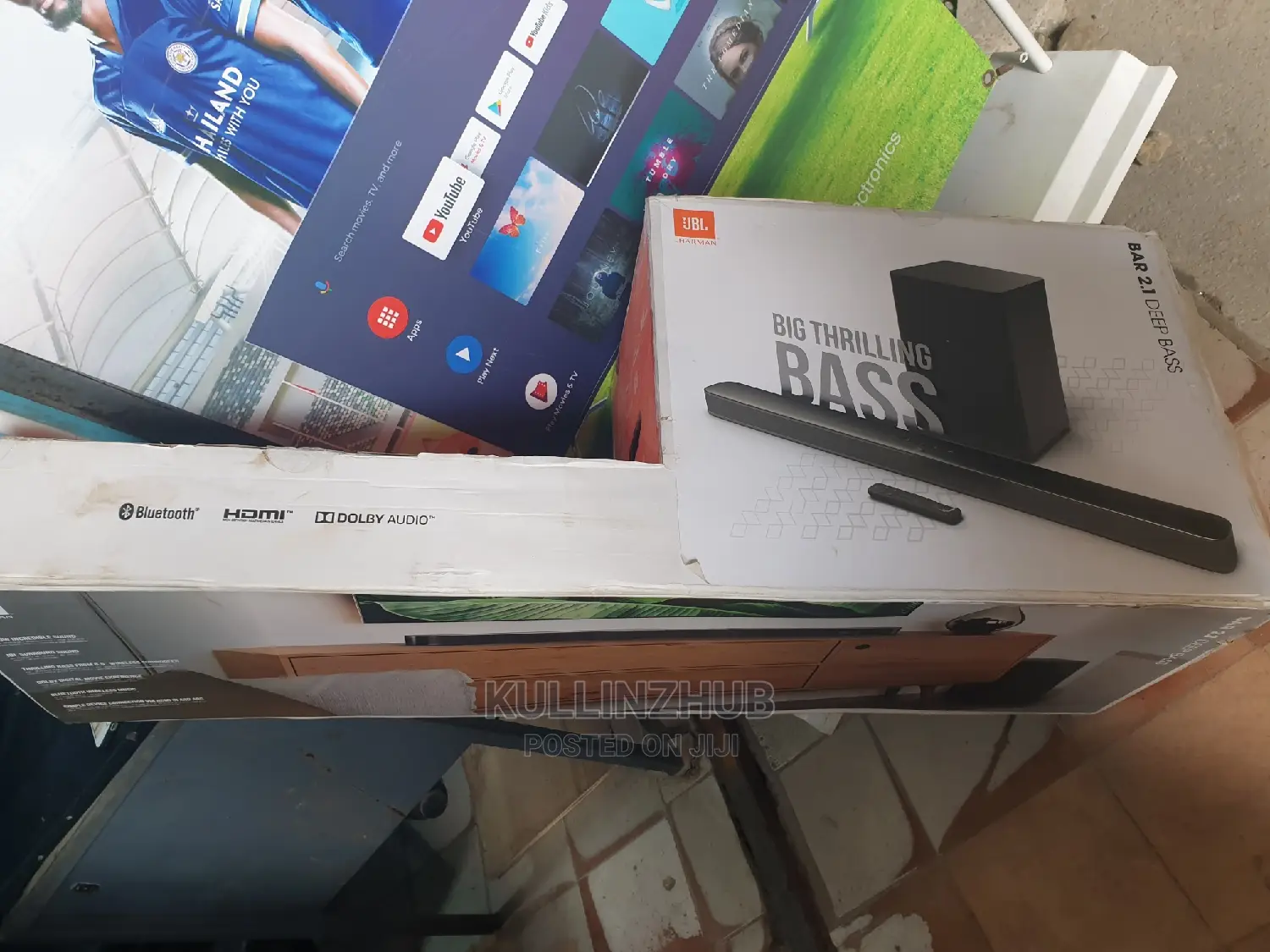 JBL 2.1 Channel Deep Bass Soundbar With 6"Wireless Subwoofer