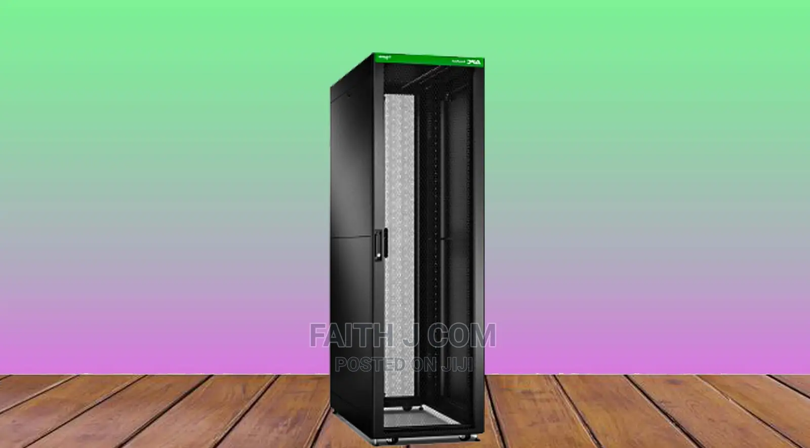ER6202 APC Easy Rack 42U, Black, With Roof, Castors, Feet, 4