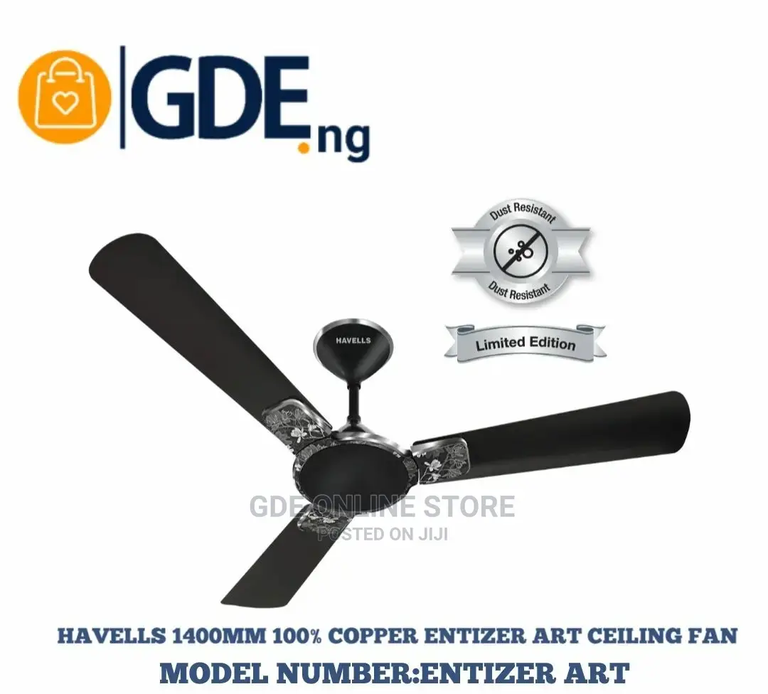 Havells Enticer Art 1200mm Decorative, Dust Resistant Fan.
