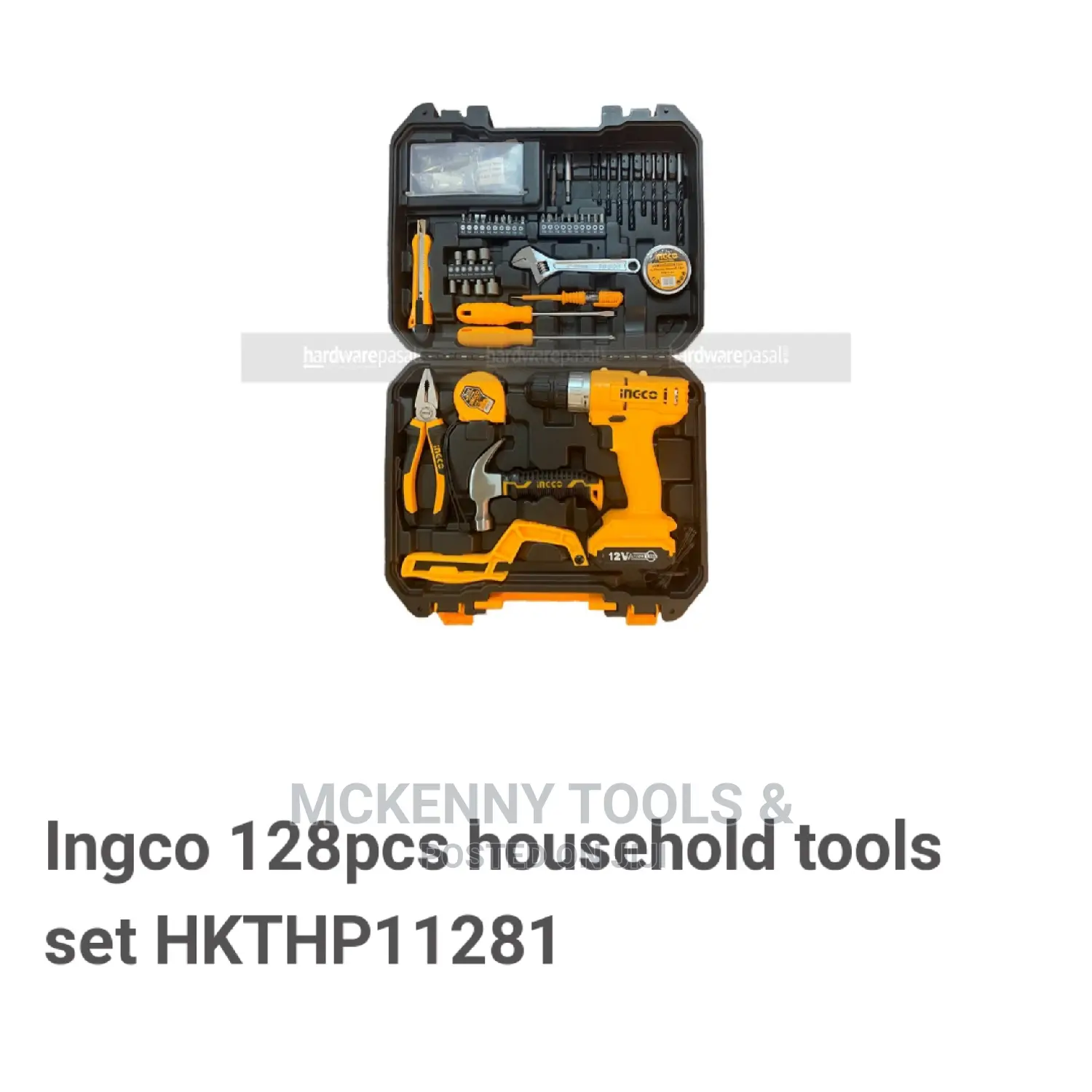 Ingco 128pcs Household Tools Set HKTHP11281