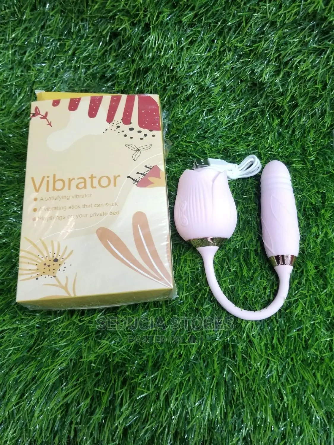 Rose Clitoris and Nipple Vibrating Sucker