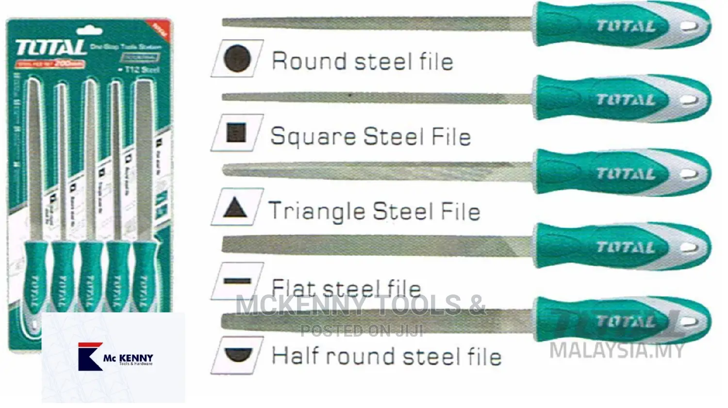 THT918516 5 Pcs Steel File Set
