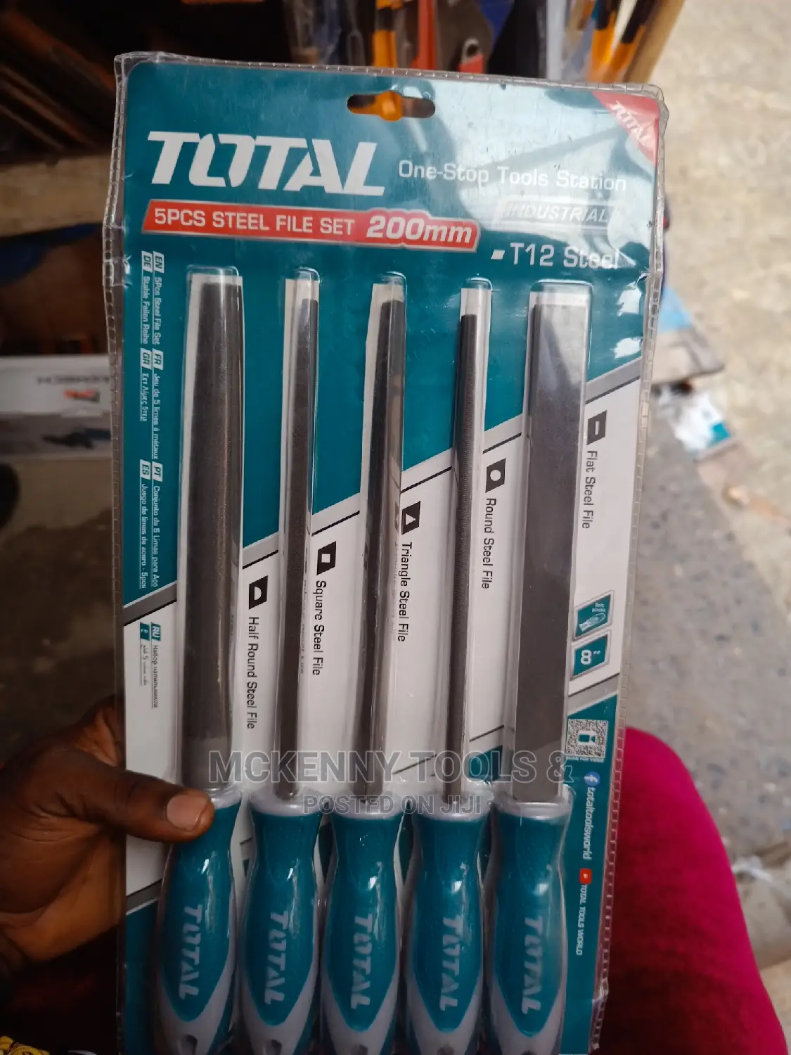Total 5 Pcs Steel File Set
