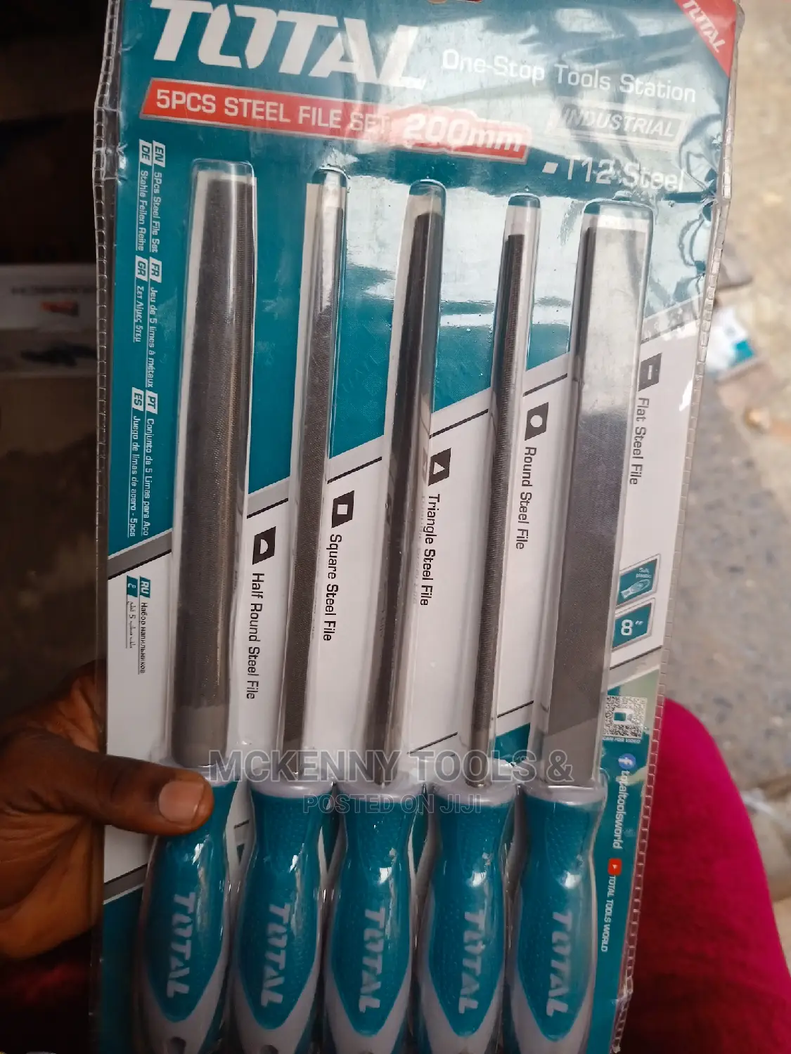 Total 5 Pcs Steel File Set
