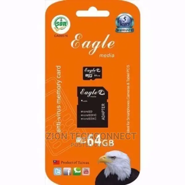 Eagle 1st Eagle Antivirus Memory Card -64gb