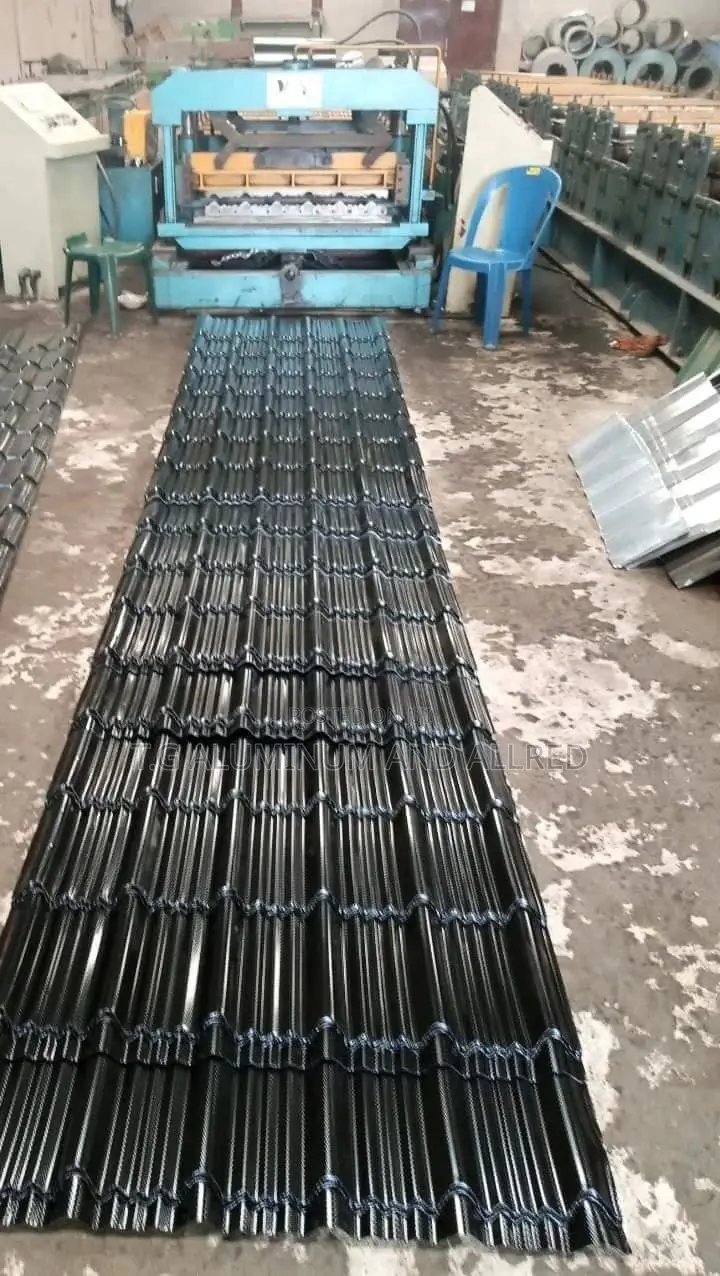 Aluminum Step Tiles and Metcopo Roofing Sheet