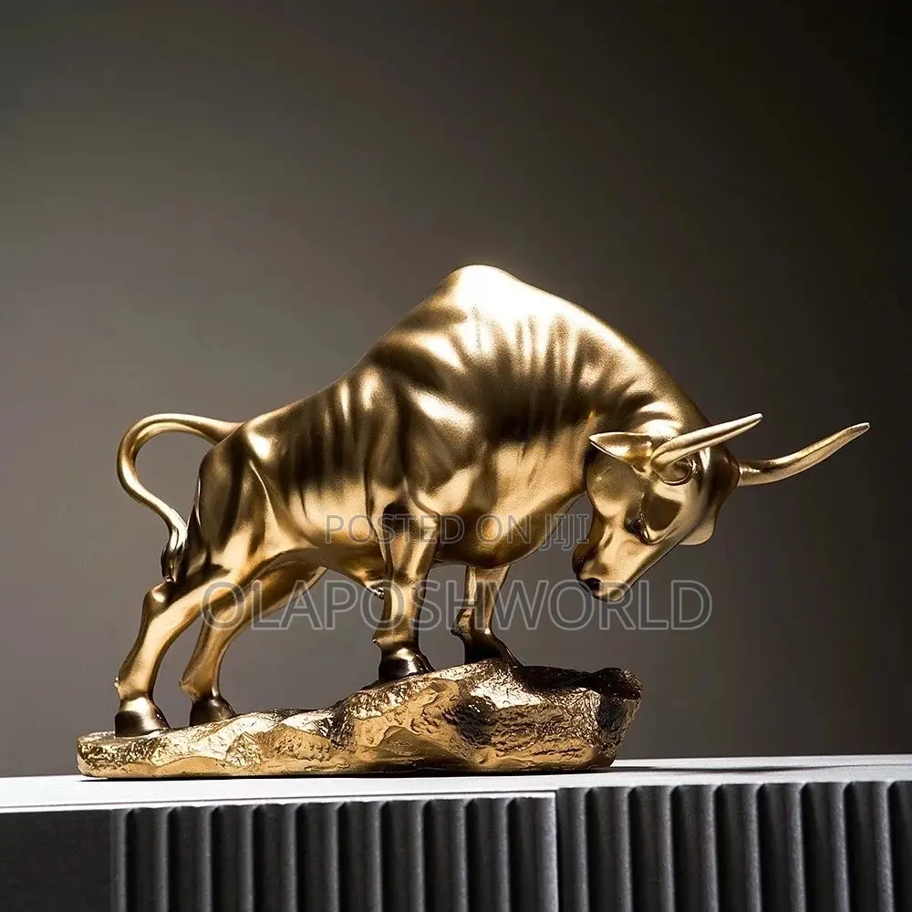 Gold Bull Figurine