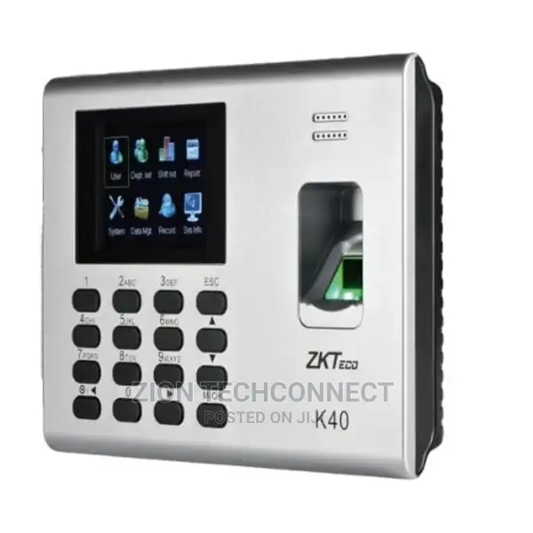 ZKT Biometric Time Attendance With Backup Battery