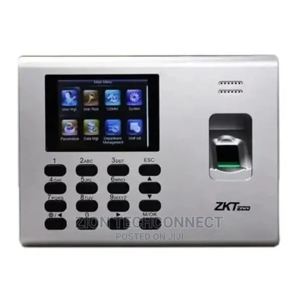 ZKT Biometric Time Attendance With Backup Battery