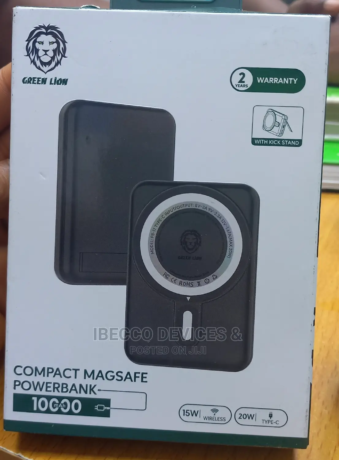 Green Lion Apple Magsafe Wireless Power Bank 10000mah