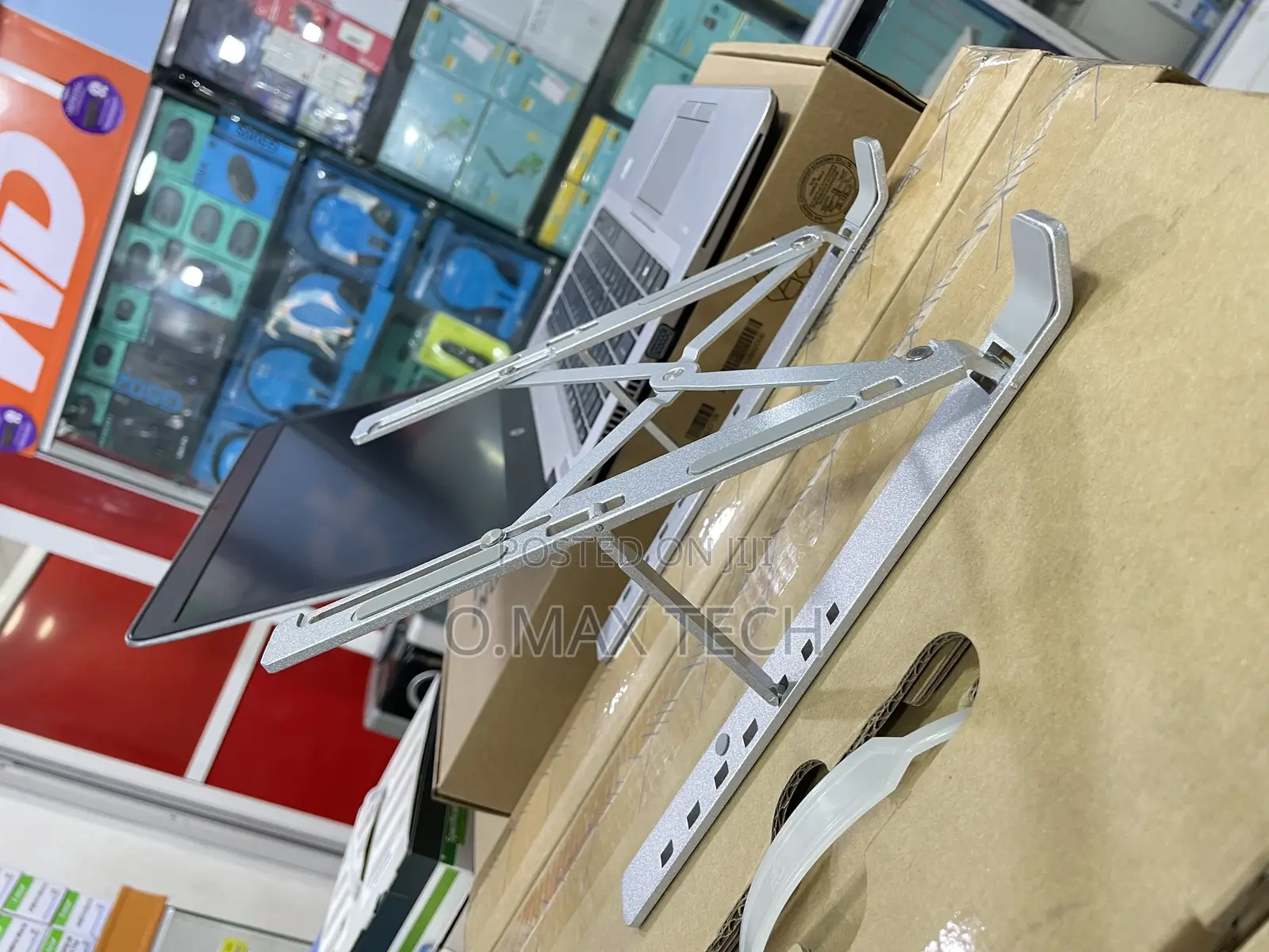 Metallic Foldable Laptop Stand