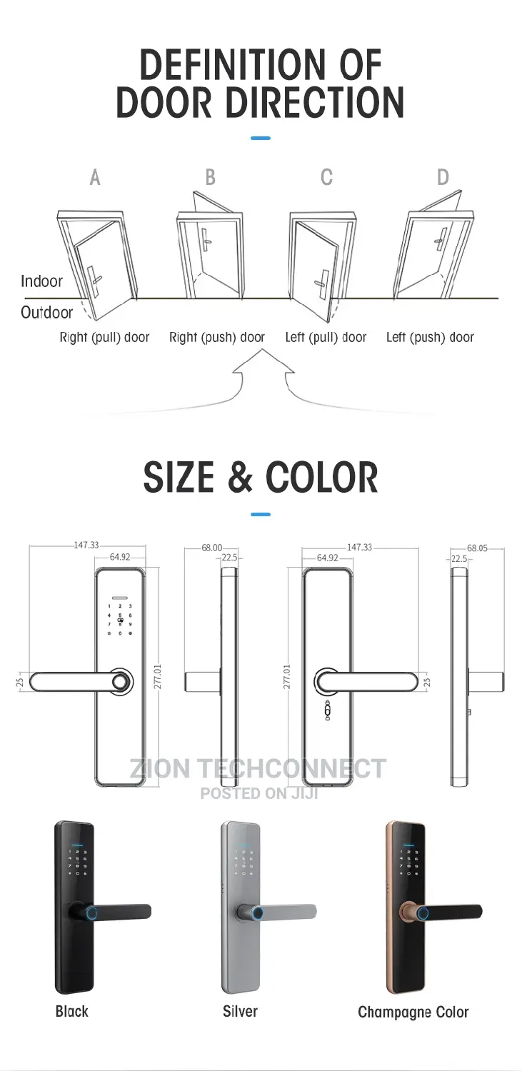 Biometric Fingerprint Door Lock
