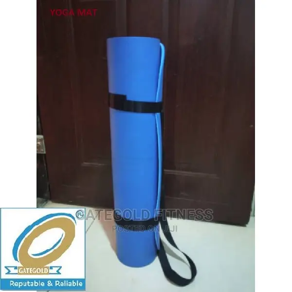 Yoga Mat With Moisture Resistance – Blue Double Colour