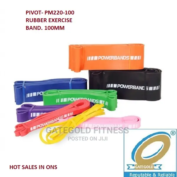 Pm220-100 Rubber Power Bands X-heavy [Black] 100mm