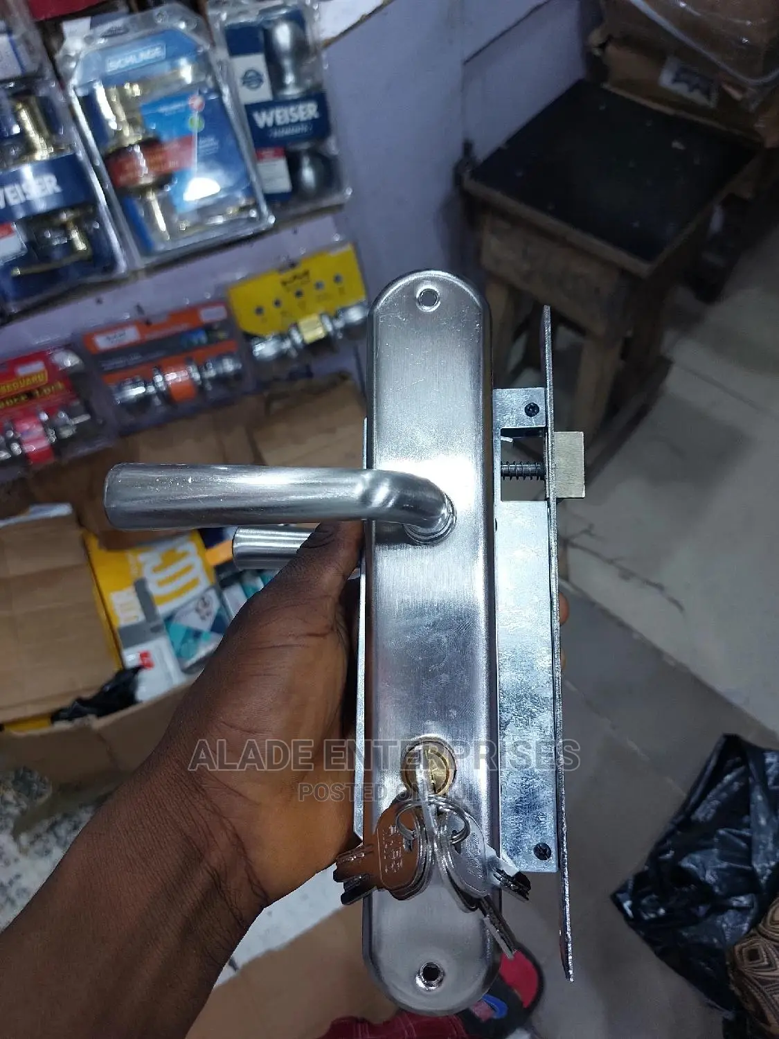 Big Cylinder Door Lock Complete Set