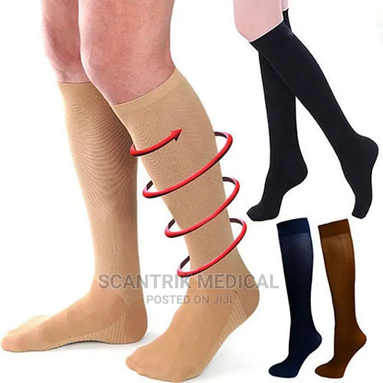 Portable Compression Stockings Knee Length for Varicose Vein