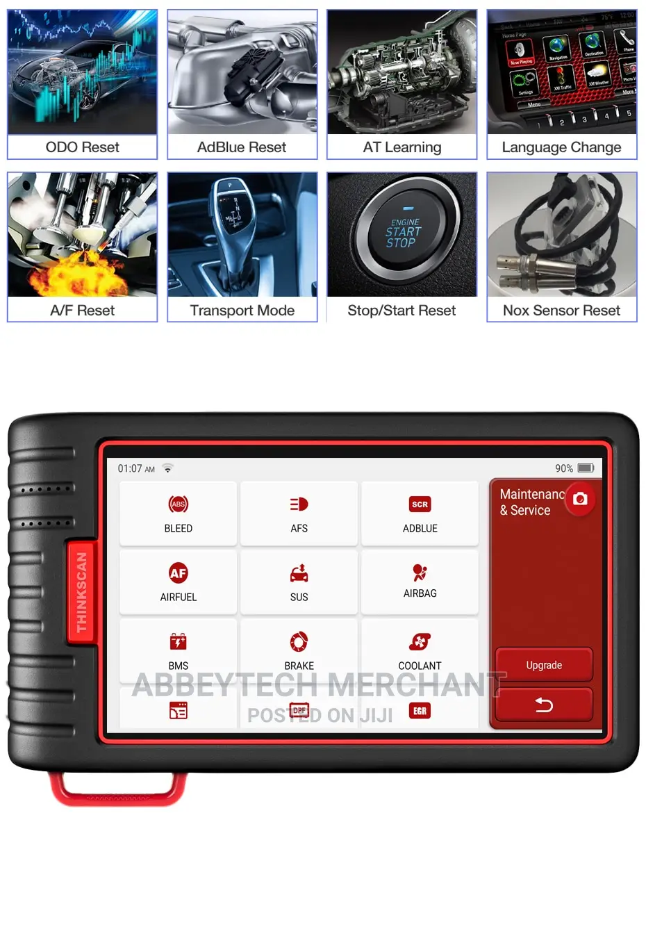 Thinkscan Max Obdii All Cars Scanner With Resets N Programmi